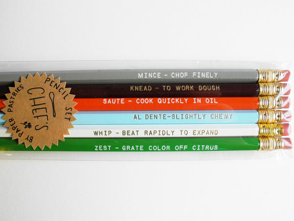 Paper Pastries Chef's Pencil Set