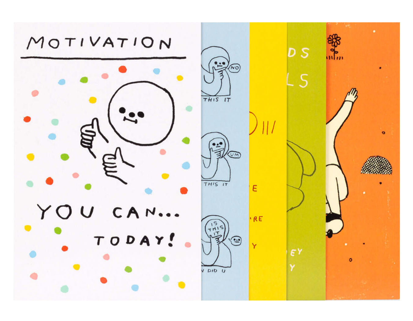 A SET OF SIX 4X6 INCH POSTCARDS WITH ILLUSTRATIONS BY HILLER GOODSPEED