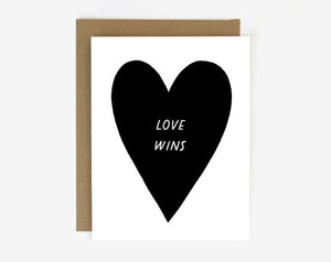 Love Wins Screenprinted Card