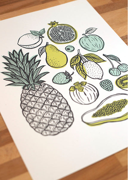 Fruit Illustrations Art Print
