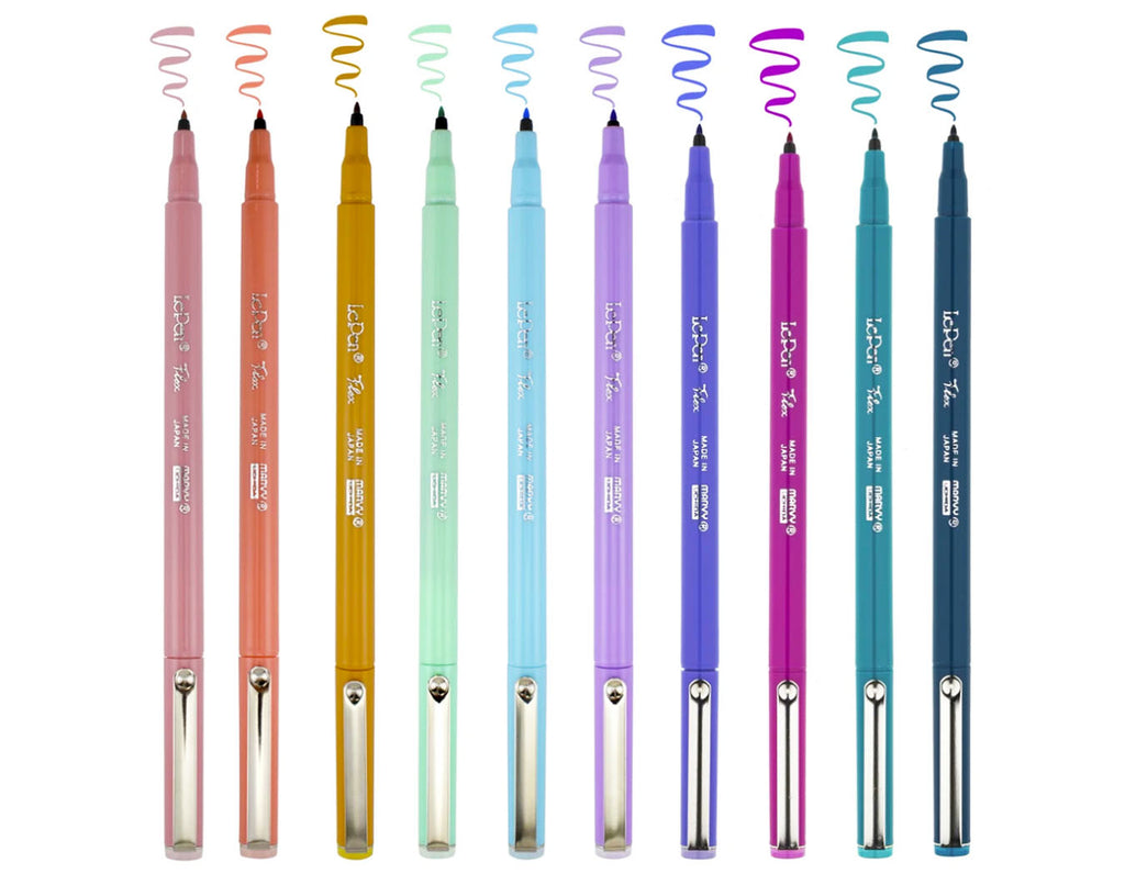 Flexi-Tip Brush Pens (Set of 10)