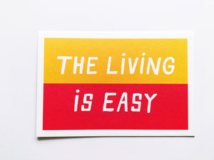 Living Is Easy Split Color Card