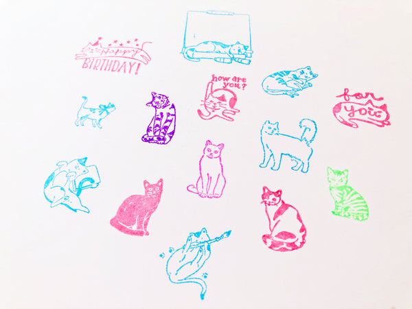 New Cat Rubber Stamps