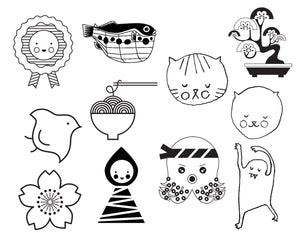NEW MICHELLE MACKINTOSH RUBBER STAMPS
