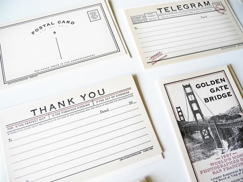 Letterpress Cards by Oblation Paper 