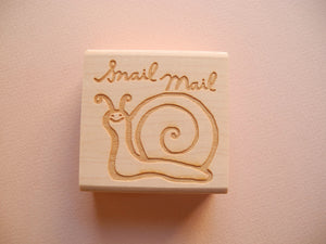 Snail Mail Rubber Stamp