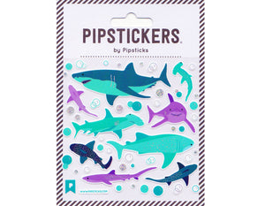 COLORFUL AND GLITTERY ACCENTED SHARKS