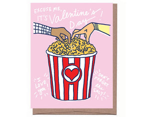 Scratch & Sniff Popcorn Valentine Card