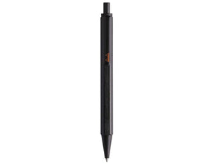 black aluminum body retractable pen