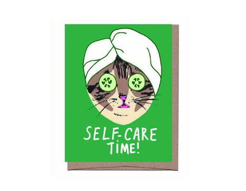 Self-Care Cat Card