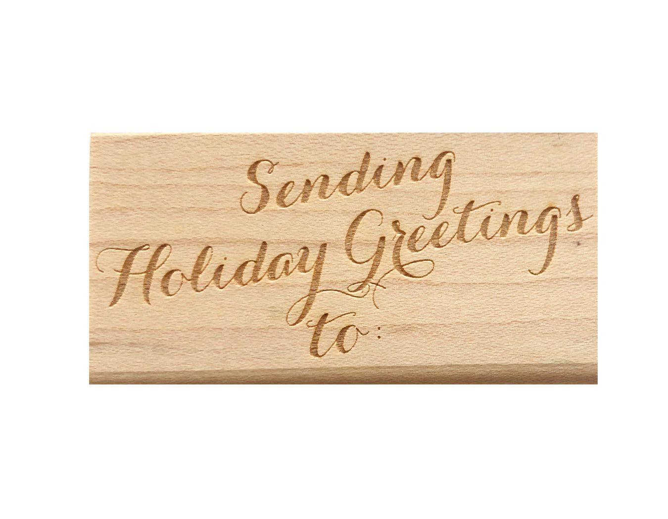 Sending holiday greetings to Rubber Stamp