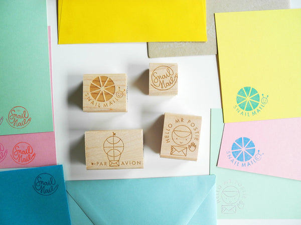 Snail Mail Book Rubber Stamps
