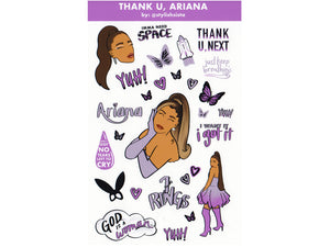 ariana grande sticker sheet