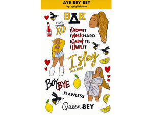 Beyonce Sticker Sheet