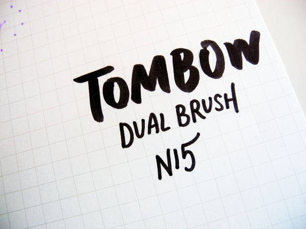 Tombow Brush pen - AB-T Dual Tip Brush and Fine Tip - Bujo Supplies - Bullet Journal Stationery - Hand lettering calligraphy- N15