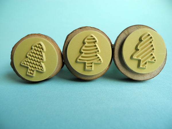 Cactus and Tree Rubber Stamps
