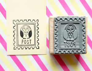 Owl rubber stamp from talk to the sun 