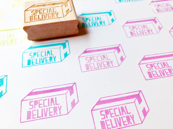 special delivery stamp | parcel rubber stamp | snail mail stamp for shipping, business packaging, mailing, gift wrapping- TALK TO THE SUN