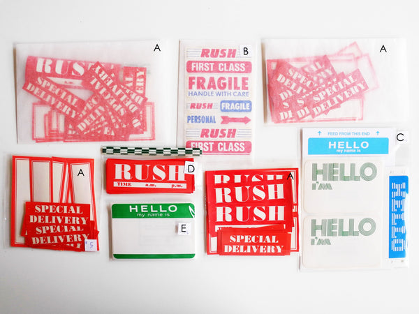 Vintage Labels + Stickers Packs