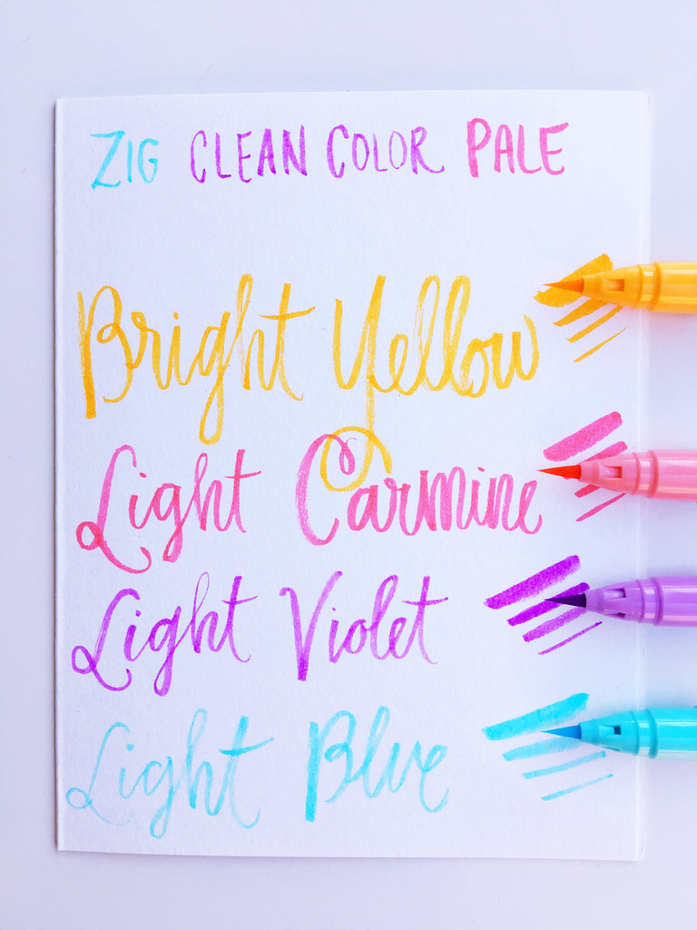 Zig Clean Color Real Brush Set of 4, Pale